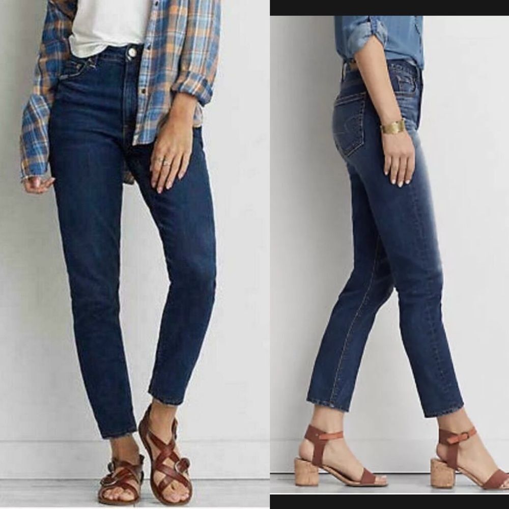 American Eagle Outfitter Vintage Hi-Rise Women Jeans Button Fly Denim Jeans 6